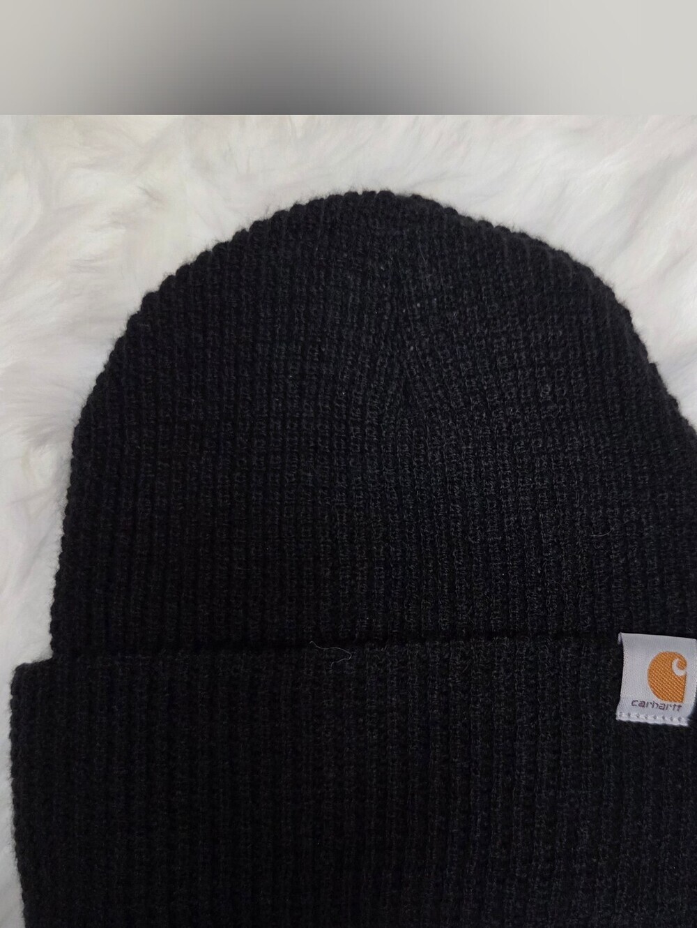 Carhartt Waffle Knit Black Knit Beanie One Size Fits All - Picture 1 of 4